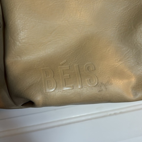 Beis Tan Leather Diaper Bag - Picture 6 of 11